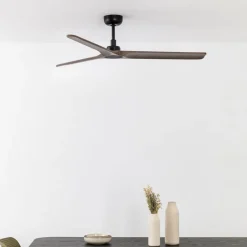 FARO BARCELONA Loftventilatorer > Heywood M loftventilator DC, sort/mørkt træ