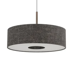 Pendellamper|Pendellamper ^ Nowodvorski Lighting Hængelampe Amarela L, sort melange, tekstil, E27