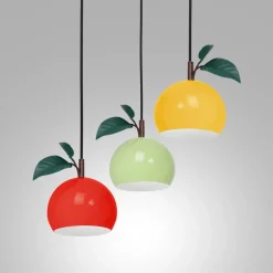 Luminex Pendellamper > Hængelampe Apple mix, farverig, metal, Ø 42 cm, 3 lyskilder, E27