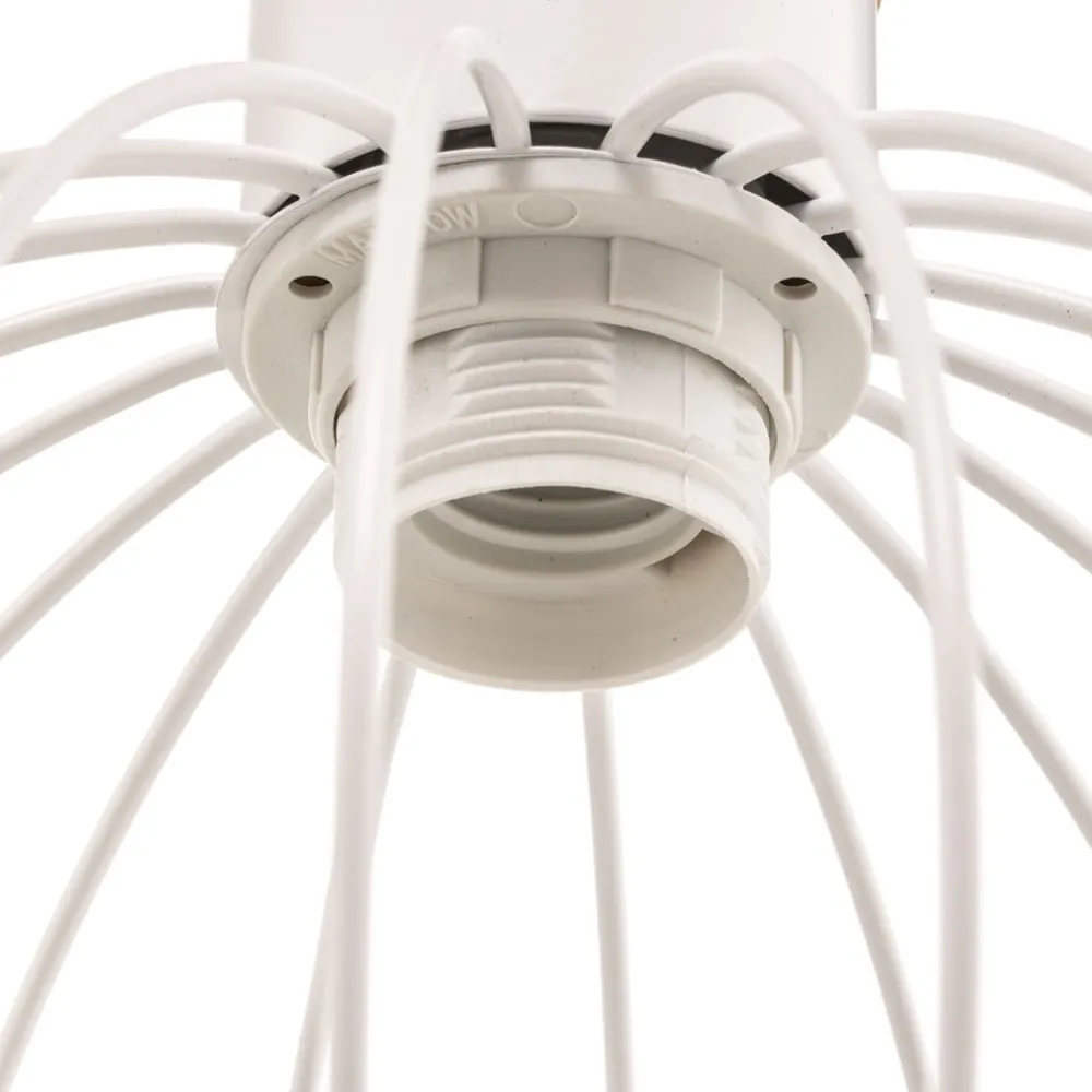 Pendellamper ^ EMIBIG LIGHTING Hængelampe Barbado, 3 lyskilder i hvid
