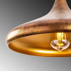 Pendellamper|Pendellamper ^ Opviq Hængelampe Barek 11545, messing brun, metal, Ø 34 cm