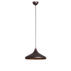 Opviq Pendellamper > Hængelampe Barek, sort/guld, Ø 34 cm, metal, E27