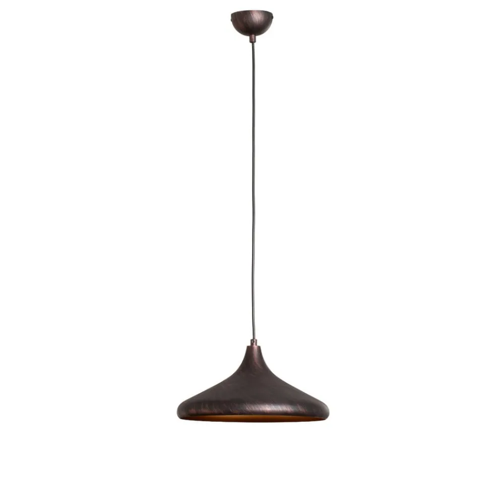 Opviq Pendellamper > Hængelampe Barek, sort/guld, Ø 34 cm, metal, E27