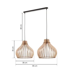 Pendellamper|Pendellamper ^ TEMAR LIGHTING Hængelampe Barrel med 2 lyskilder
