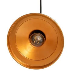 Opviq Gang|Pendellamper > Hængelampe Berceste, guldfarvet, metal, Ø 22 cm, E27