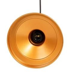 Opviq Gang|Pendellamper > Hængelampe Berceste, guldfarvet, metal, Ø 22 cm, E27