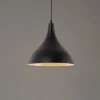 Opviq Gang|Pendellamper > Hængelampe Berceste, sort/kobber, Ø 22 cm, jern