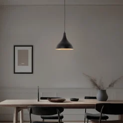 Opviq Gang|Pendellamper > Hængelampe Berceste, sort/kobber, Ø 22 cm, jern