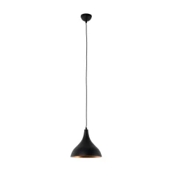 Opviq Gang|Pendellamper > Hængelampe Berceste, sort/kobber, Ø 22 cm, jern
