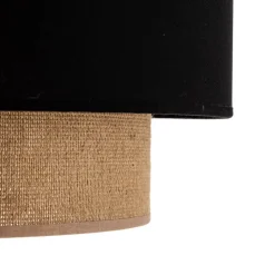 Duolla Pendellamper > Hængelampe Boho Ø 45 cm 1-faset sort/jute