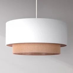 Duolla Pendellamper > Hængelampe BohoØ 45 cm 1flg. hvid/jute