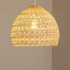 Nowodvorski Lighting Pendellamper > Hængelampe BOHO, Ø 43 cm, naturbrun, rattan, E27