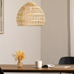 Nowodvorski Lighting Pendellamper > Hængelampe BOHO, Ø 43 cm, naturbrun, rattan, E27
