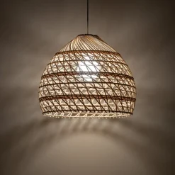 Nowodvorski Lighting Pendellamper > Hængelampe BOHO, Ø 43 cm, naturbrun, rattan, E27