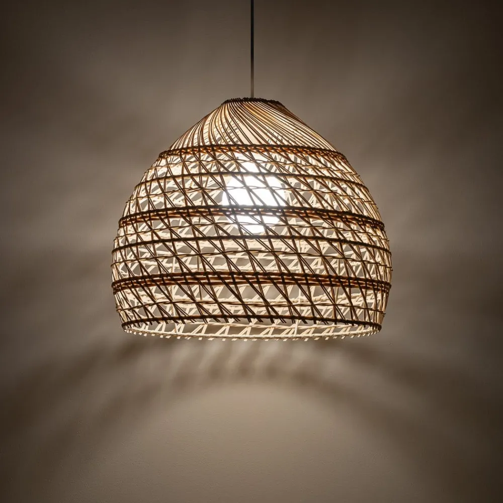 Nowodvorski Lighting Pendellamper > Hængelampe BOHO, Ø 43 cm, naturbrun, rattan, E27