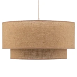 Pendellamper|Pendellamper ^ Duolla Hængelampe Boho jute naturbrun Ø45cm 1 lyskilde