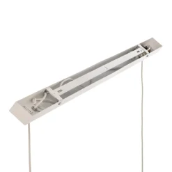 Duolla Pendellamper > Hængelampe Boho, 2 lyskilder, tekstil, creme-hvid/rattan