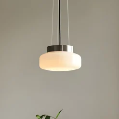 ALDEX Pendellamper > Hængelampe BonBon, creme, Ø 16 cm, glas