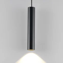 Deko-Light Pendellamper|Pendellamper > Hængelampe CAN, sort, højde 35 cm, Ø 6 cm, metal, GU10
