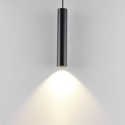 Deko-Light Pendellamper|Pendellamper > Hængelampe CAN, sort, højde 35 cm, Ø 6 cm, metal, GU10
