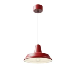 Luminex Pendellamper > Hængelampe CLASS, rød/hvid, Ø 36 cm, metal