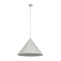 TK Lighting Pendellamper > Hængelampe Cono, 1 lyskilde, Ø 50 cm, beige, E27