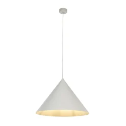 TK Lighting Pendellamper > Hængelampe Cono, 1 lyskilde, Ø 50 cm, beige, E27