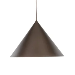 TK Lighting Pendellamper > Hængelampe Cono, 1 lyskilde, Ø 50 cm, brun, E27