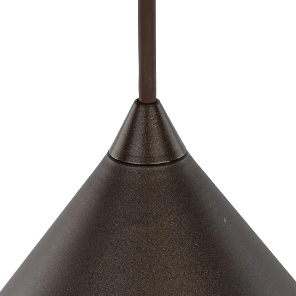 TK Lighting Pendellamper > Hængelampe Cono, 1 lyskilde, Ø 50 cm, brun, E27