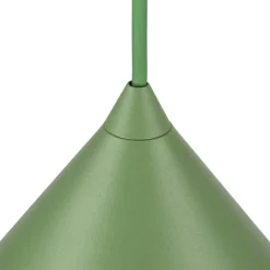 TK Lighting Pendellamper > Hængelampe Cono, 1 lyskilde, Ø 50 cm, grøn, E27