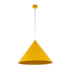 TK Lighting Pendellamper > Hængelampe Cono, 1 lyskilde, Ø 50 cm, gul, E27