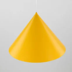 TK Lighting Pendellamper > Hængelampe Cono, 1 lyskilde, Ø 50 cm, gul, E27