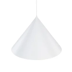 TK Lighting Pendellamper > Hængelampe Cono, 1 lyskilde, Ø 50 cm, hvid, E27