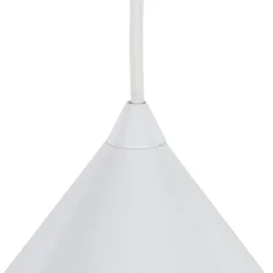 TK Lighting Pendellamper > Hængelampe Cono, 1 lyskilde, Ø 50 cm, hvid, E27
