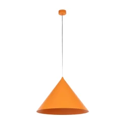 TK Lighting Pendellamper > Hængelampe Cono, 1 lyskilde, Ø 50 cm, orange, E27