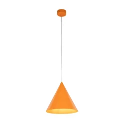 TK Lighting Pendellamper|Pendellamper > Hængelampe Cono, 1 lyskilde, Ø 25 cm, orange, E27