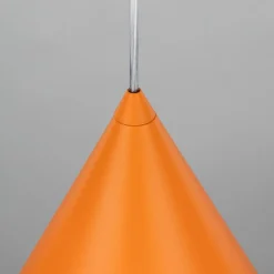 TK Lighting Pendellamper|Pendellamper > Hængelampe Cono, 1 lyskilde, Ø 25 cm, orange, E27