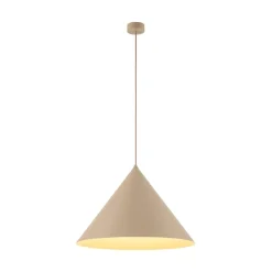 TK Lighting Pendellamper|Pendellamper > Hængelampe Cono, 1 lyskilde, Ø 50 cm, sand, E27