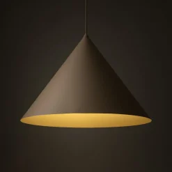 TK Lighting Pendellamper|Pendellamper > Hængelampe Cono, 1 lyskilde, Ø 50 cm, sand, E27