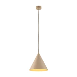TK Lighting Pendellamper|Pendellamper > Hængelampe Cono, 1 lyskilde, Ø 25 cm, sand, E27