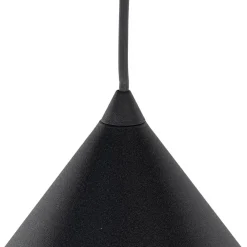TK Lighting Gang|Pendellamper > Hængelampe Cono, 1 lyskilde, Ø 50 cm, sort, E27