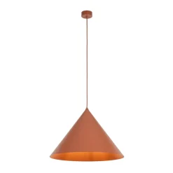 TK Lighting Gang|Pendellamper > Hængelampe Cono, 1 lyskilde, Ø 50 cm, terracotta, E27