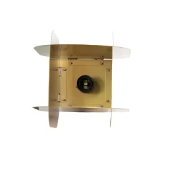 Pendellamper ^ Opviq Hængelampe Corner, guldfarvet, højde 35 cm, metal, E27