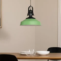 Opviq Pendellamper > Hængelampe Craft, grøn, metal, Ø 41 cm, E27