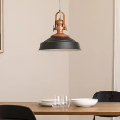 Opviq Pendellamper|Pendellamper > Hængelampe Craft, sort, metal, Ø 41 cm, E27