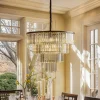 Nowodvorski Lighting Pendellamper|Pendellamper > Hængelampe Cristal, transparent/sort, Ø 71 cm
