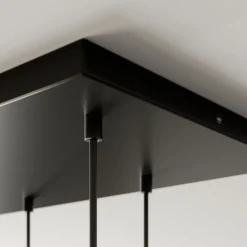 Pendellamper ^ TK Lighting Hængelampe Cubus, 95 cm lang, 8 lyskilder, røggrå, glas