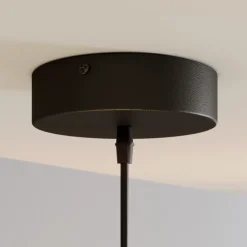 TK Lighting Pendellamper|Pendellamper > Hængelampe Cubus, røggrå, glas, Ø 30 cm, E27
