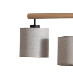 Pendellamper ^ TK Lighting Hængelampe Deva Nature, 4 lyskilder, tekstil