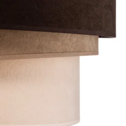 Duolla Pendellamper > Hængelampe Devon, brun/beige/ecru/guld Ø45cm